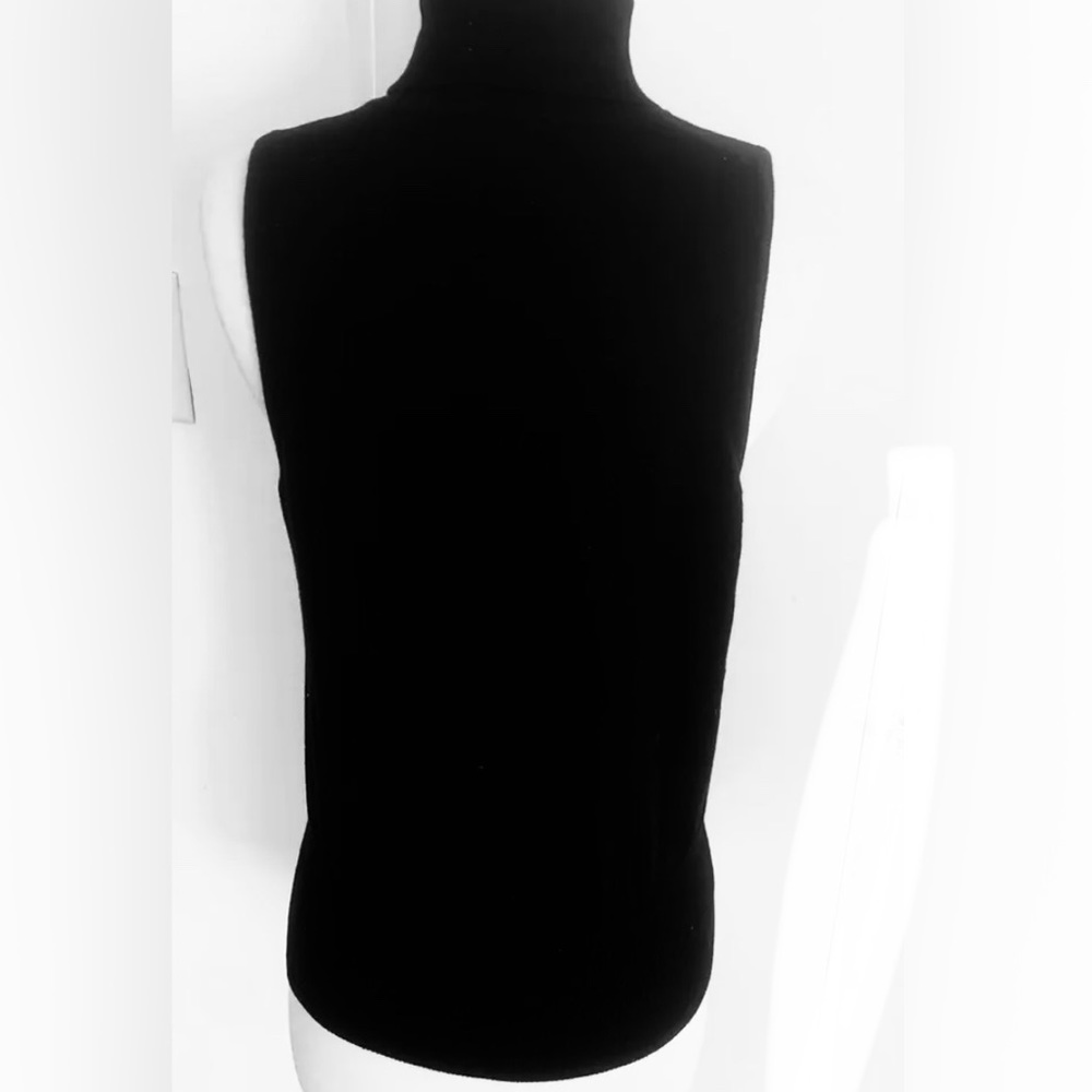 Cinq A Sept Sequin Knit Turtleneck Top Cotton Wool - image 4